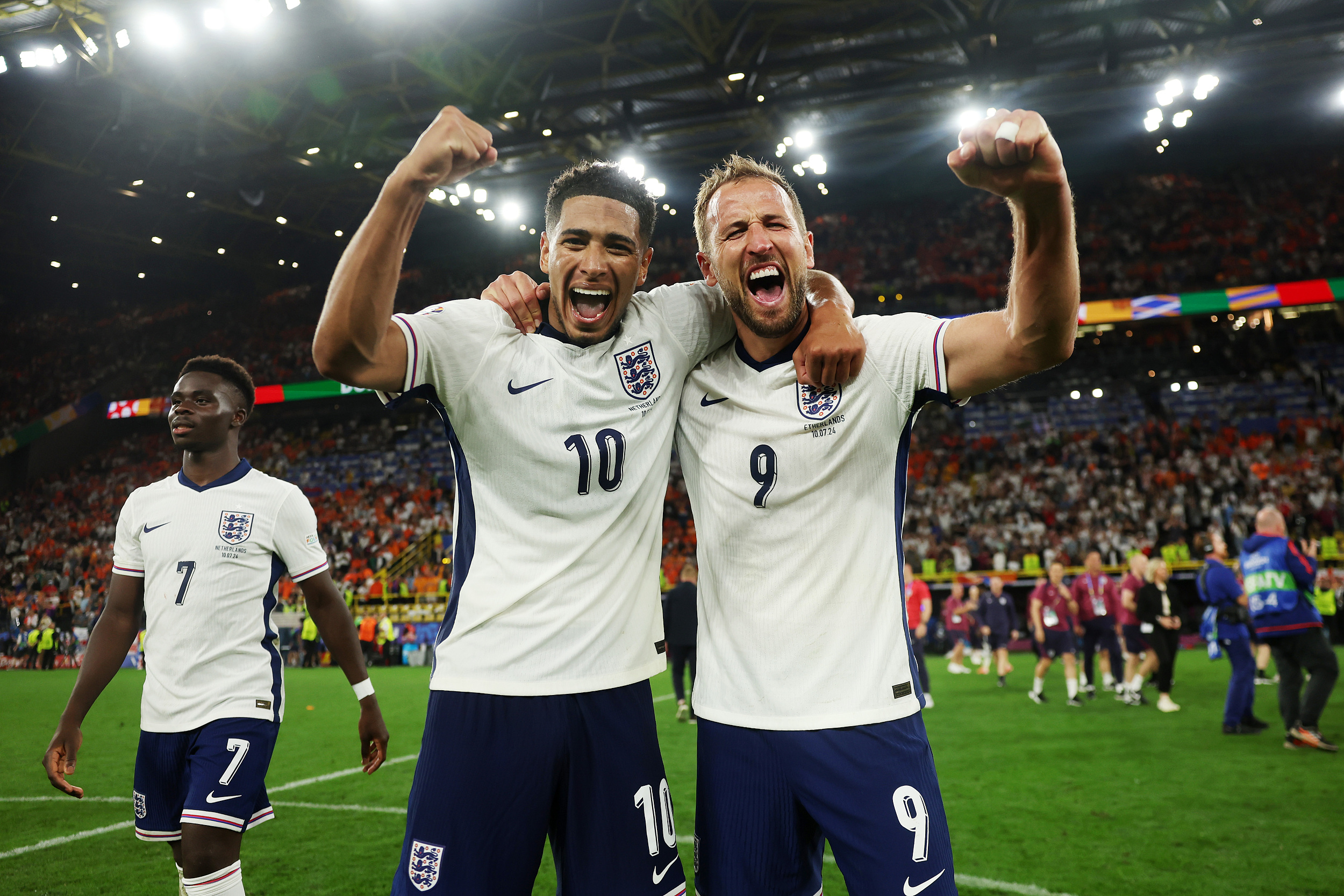 英格兰队成功击败德国,晋级欧国盃四强 英格兰队成功击败德国,晋级欧国盃四强